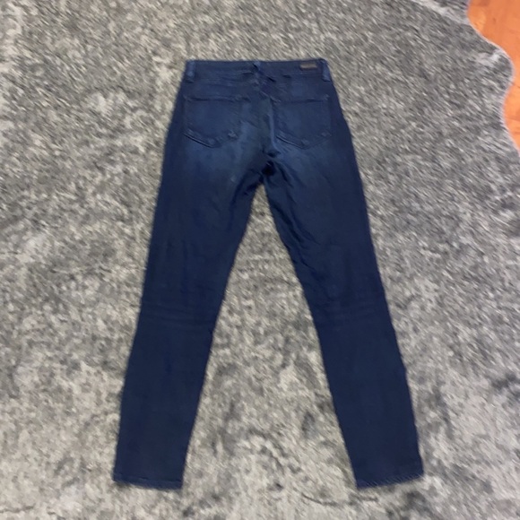 Paige HOXTON Ankle dark  blue wash denim jeans Sz 26 - Picture 13 of 15